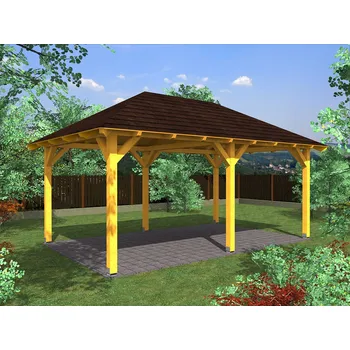 Zahradní stavba HOBBYSTORE Zahradní altán s valbovou střechou 350x600 cm