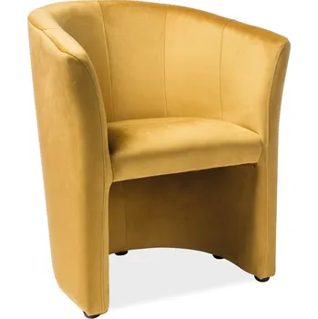 Křeslo Čalouněné křeslo TM-1 VELVET curry