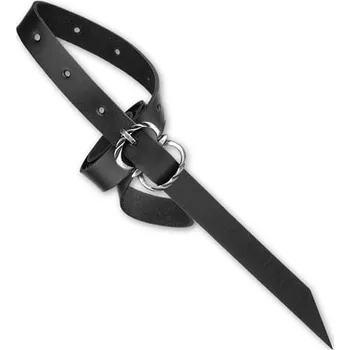 Karnevalový doplněk imago Kožený historický opasek, barva hnědá