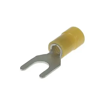 Kabelové oko VI 6-M 6 Vidlice izolovaná Cu,průřez 4,0-6,0mm2/M6/šíře 11mm,izolace PVC(GF-U6)