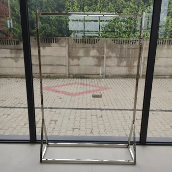 Figurína Kovový stojan, stříbrný S4 180 cm