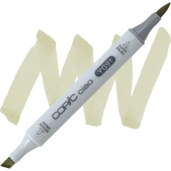 Lihová fixa COPIC Ciao oboustranná Brush & Chisel, YG91 Putty