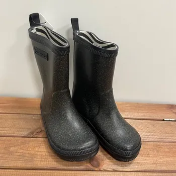 Dívčí holínky Holínky Classic Rubber Boots Charly High - Black Sky, Bundgaard Velikost: 23