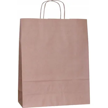Papírová taška - hnědá 32x12x40 cm (200 ks)