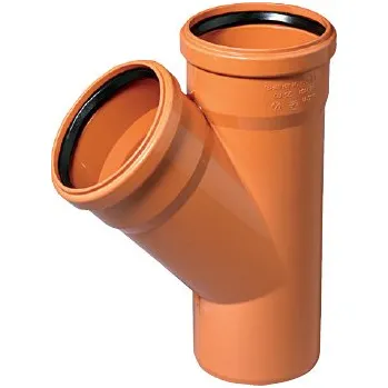 Kanalizační potrubí KG odbočka 45° - 125/110 mm