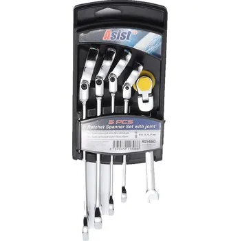 Klíč Asist FR21-0303 sada ráčnových klíčů s kloubem, 5 ks