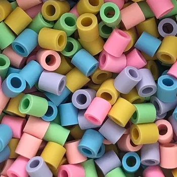 Dětské navlékací korálky Nabbi Zažehlovací korálky BIO bio (1000ks) mix pastelových barev