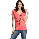 GUESS dámské tričko Dorine korálové XS