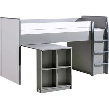 Postel Postel + Psací Stůl Gumi G15 Bílý Bryl/Antracyt