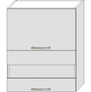 Kuchyňská skříňka Kuchyňská Skříňka Bono W60grf/2 Sd bílá alaska/bílá