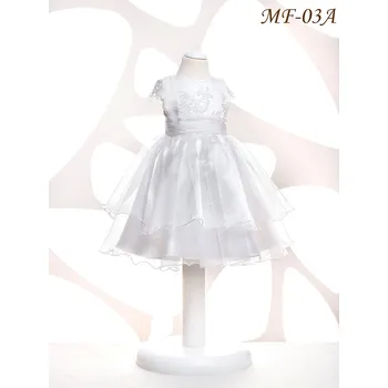 Dívčí šaty Dětské šatičky pro družičky: MF-03A Barva: ivory, Vybraná velikost: velikost 80