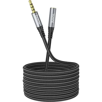 Datový kabel HF Audio adaptér HOCO UPA20 3,5 jack samec - 3,5 jack samice prodlužovací 200cm