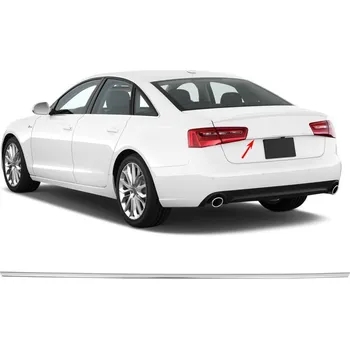 Tuning Nerez leštěná lišta nad SPZ Omtec AUDI A6 2011-15 (4G) sedan