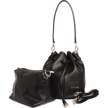 Kabelka David Jones Paris Střední kabelka do ruky či rameno + etue David Jones CM6423 černá