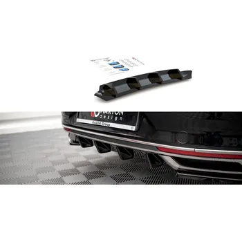 Nárazník Spoiler zadního nárazníku Volkswagen Passat B8 Facelift carbon look