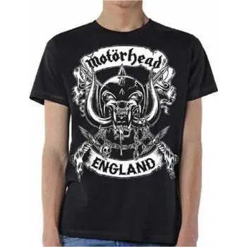 Pánské oblečení Merch Motörhead: Tričko Crossed Swords England Crest S