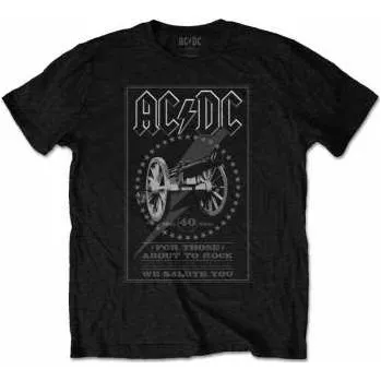 Merch AC/DC: Tričko Ftatr 40th Monochrome M 2022