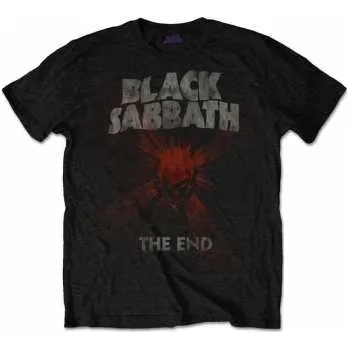Merch Black Sabbath: Tričko The End Skull Shine S 2017