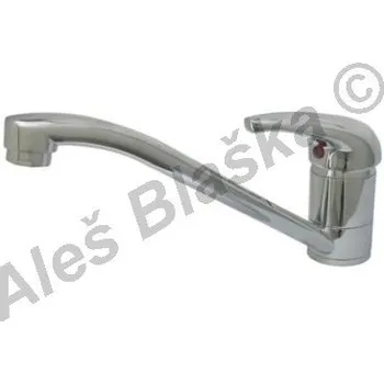 Vodovodní baterie TOP 1247 vodovodní baterie páková stojánková dřezová s otočným ramínkem - CHROM TOP1247