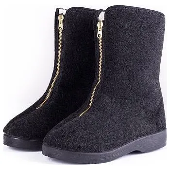 Dámská zimní obuv Vlnka Dámské důchodky z ovčí vlny na zip černá velikost obuv dospělí 38