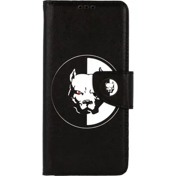 Pouzdro na mobilní telefon Pouzdro Vivo Y11s knížkové Černobílý pitbull (kryt neboli obal na Vivo Y11s)