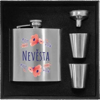 Placatka Placatka v krabičce Nevěsta - fialové květiny