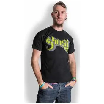 Merch Ghost: Tričko Green/grey Keyline Logo Ghost M