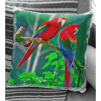 Dekorativní polštářek Polštář Papoušci 2 29 x 29 cm