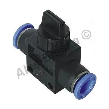 Instalatérský materiál Pneumatická nástrčná spojka kohout EHVFF uzavírací na vzduch (rychlospojka) ventil - průměr 12 EHVFF