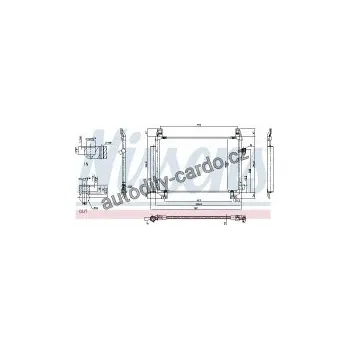 Chladič motoru Chladič klimatizace NISSENS 940085