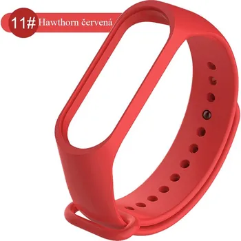 Příslušenství k chytrým hodinkám Mi Band 3/4 silikonový náramek Barva: Hawthorn červená, Typ: 11