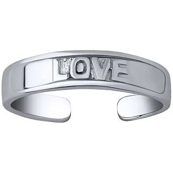 Prsten Stříbrný prsten na nohu Arty s nápisem Love PRM12191R