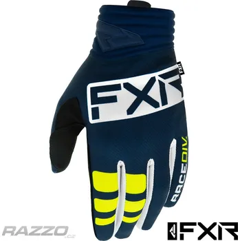 Moto rukavice MX rukavice FXR Prime MX Glove Midnight White Yellow 2022 9 - M
