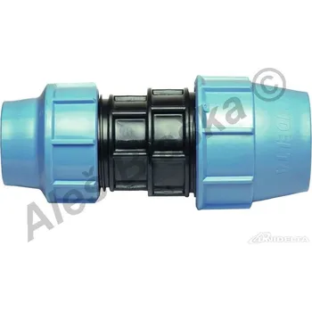 Vodovodní potrubí UNIDELTA S.p.A. - Itálie | PE (PP-S) spojka přímá redukovaná na polyetylénové trubky (polyš) (svěrná plastová) - 32x25 UNI1002
