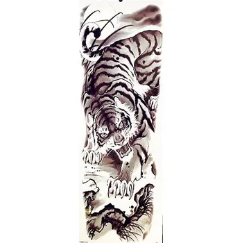 Odstranitelné tetování B-TOP Voděodolné dočasné tetování motiv TYGR - černá