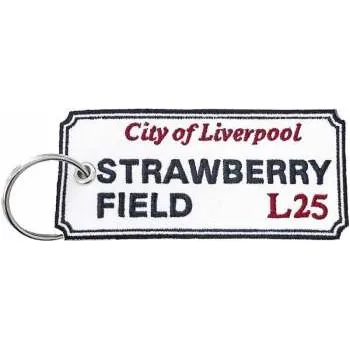 Merch Road Sign: Klíčenka Strawberry Field, Liverpool Sign