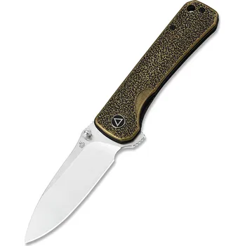 Pracovní nůž QSP knife Hawk, zavírací nůž s klipem, mosaz QS131-K