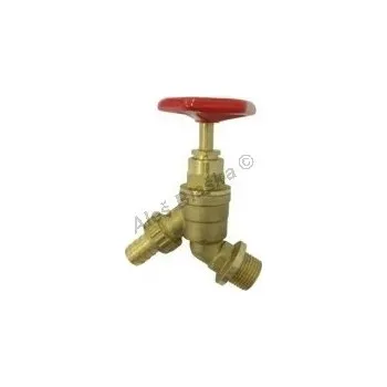 Ventil ventil uzavírací zahradní šikmý mosazný s kolečkem - 1/2" 4202
