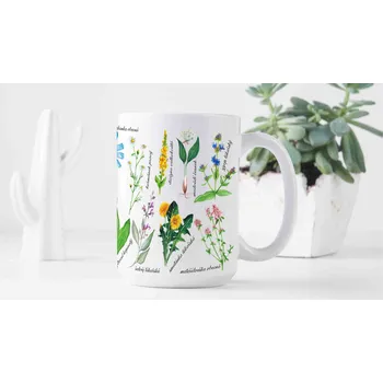 ePiPí Velký keramický hrnek 450 ml - Bylinky