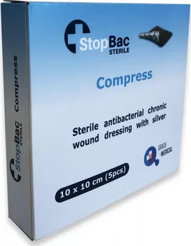 Krytí na ránu StopBac Sterile Compress 10 x 10 cm 5 ks