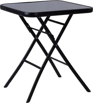 Zahradní stůl Modern Home Zahradní stolek skládací černý 60 x 60 cm