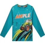 CHLAPECKÉ TRIČKO S TRAKTOREM HC0709Q Velikost: 122/128, Barva: Zelená