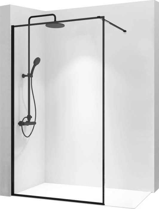 Sprchová zástěna MAXMAX Rea BLER 90 cm - černá