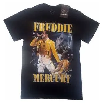 Pánské oblečení Merch Freddie Mercury: Tričko Live Homage L 2022