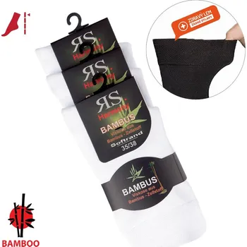 Pánské ponožky Dámské i pánské bambusové ponožky RS 39-42 bílá