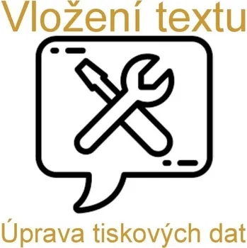 Jedlá dekorace na dort Úprava tiskových dat