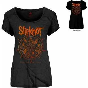Pánské tričko Merch Slipknot: Dámské Scoop Neck Tričko The Wheel M 2022