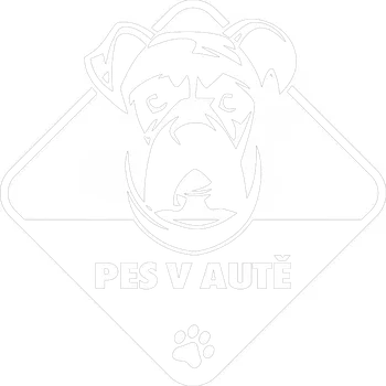 Samolepicí dekorace na vozidlo Pes v autě Boxer samolepka na auto Žlutá Velikost A