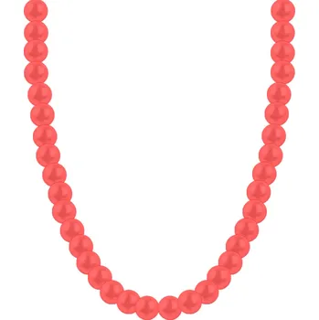 Náhrdelník biju Náhrdelník 5272-1 s umělými perlami - červené barvy 6000656