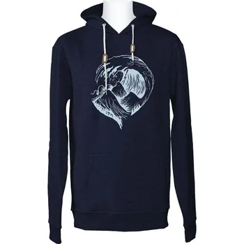 Pánské oblečení JONES mikina - Surf Series (NAVY HEATHER)